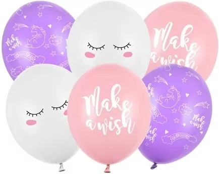 Balony Jednorożce 30cm 6szt - tantis.pl