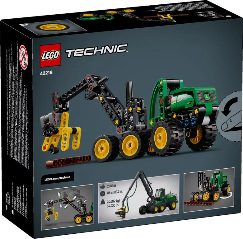 LEGO® Technic. Harwester kołowy John Deere 42218 - tantis.pl