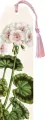 Zakładka 161 ze wstążką Biała pelargonia - tantis.pl