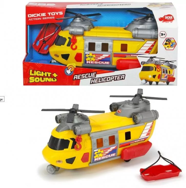 Helikopter ratunkowy żółty 30cm - tantis.pl