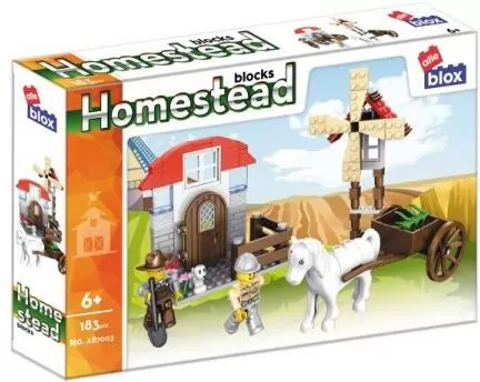 Klocki konstrukcyjne Alleblox Farma Homestead 183 elementów - tantis.pl