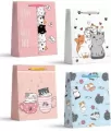 Torebka prezentowa L Kotki mix - tantis.pl