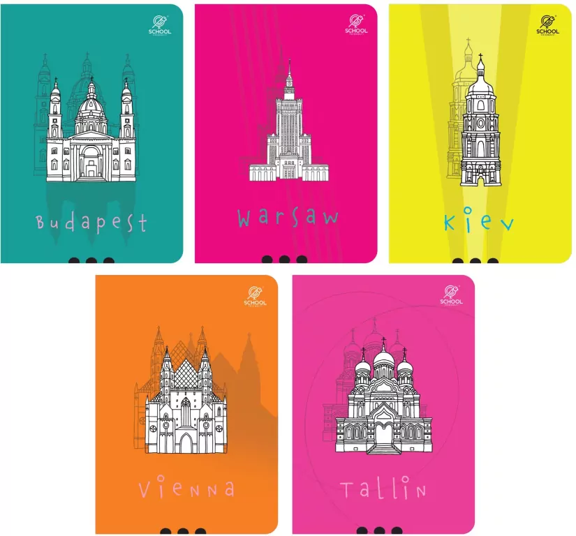 Zeszyt A5/32K kratka Cities - tantis.pl