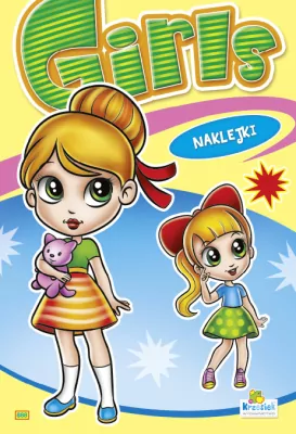 Kolorowanka z naklejkami. Girls. Dziewczynka z kotkiem