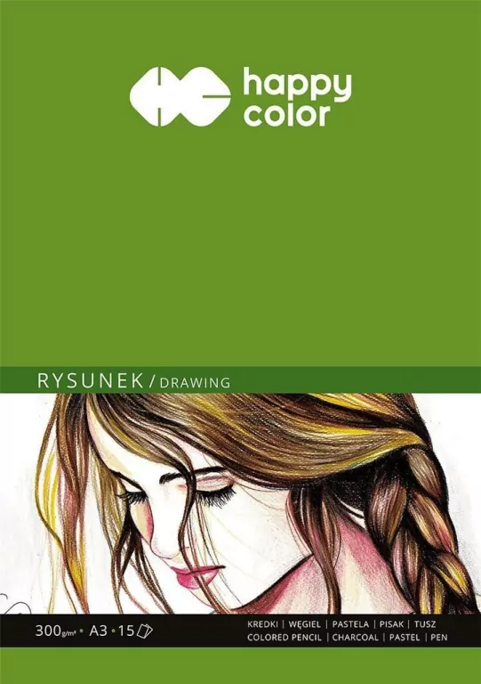 Happy Color. Blok  do rysunku art A3, 15 arkuszy 300g - tantis.pl