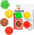 Sensorki Tullo. Piłki sensoryczne 4szt bez dziur - tantis.pl