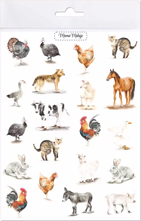 Tatuaże zmywalne. Zwierzęta wiejskie - tantis.pl