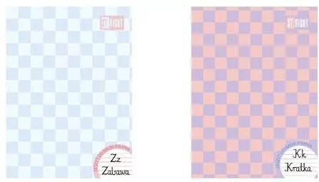 Zeszyt A4/32k linia dwukolorowa Vibe mix (15szt) - tantis.pl