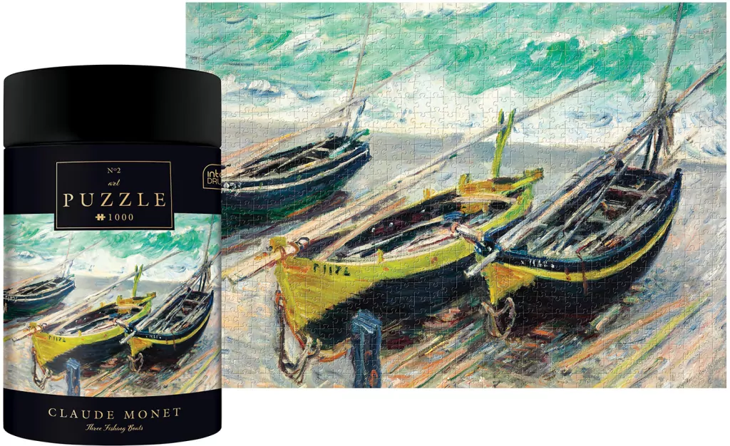 Puzzle 1000. Art 2. Claud Monet. Trzy łodzie rybackie - tantis.pl
