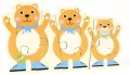 Puzzle dwustronne drewniane Miś - tantis.pl