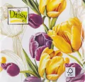 Serwetki DAISY Lunch SD 330x330 Tulipany 009501 - tantis.pl