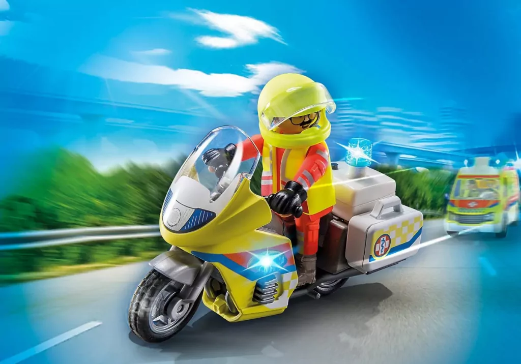 Motor ratunkowy ze światłem. City Life 71205 - tantis.pl