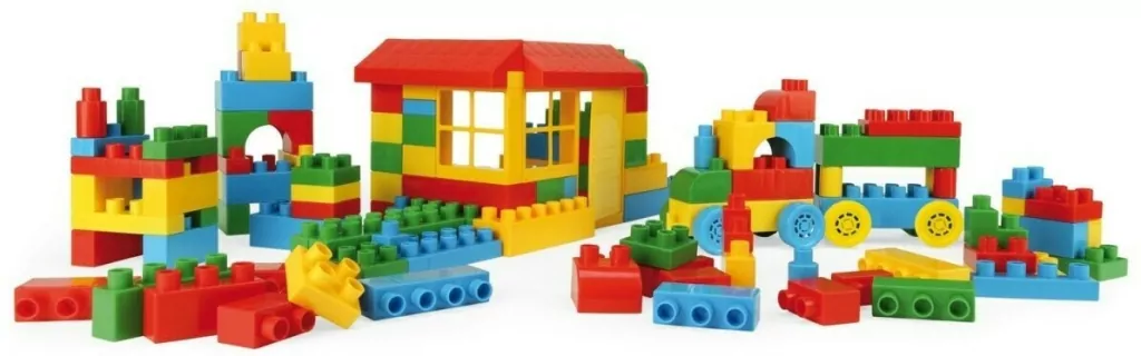 Klocki Blocks w pojemniku. 132 elementy - tantis.pl