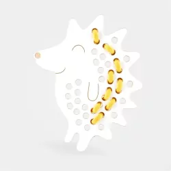 Jeżyk. Drewniana przeplatanka Montessori