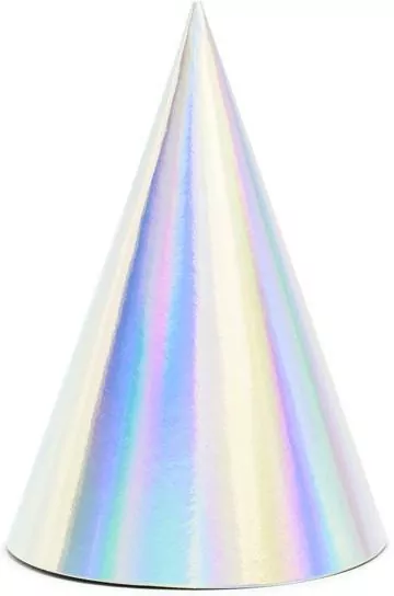 Czapeczki opalizujące 16cm 6szt - tantis.pl