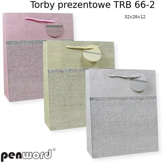 Torebka prezentowa 32x26x12cm MIX - tantis.pl