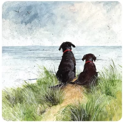 Podkładka pod kubek C146 Psy na wydmach