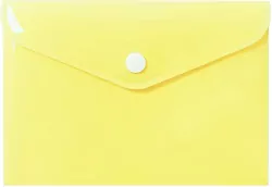 Teczka koperta A6 PP pastel żółta