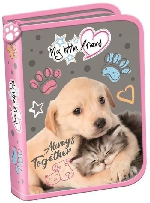 Piórnik dwuklapkowy bez wyposażenia CAT & DOG - tantis.pl