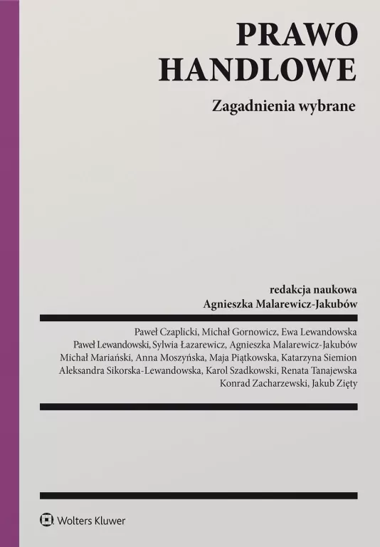 Prawo handlowe. Zagadnienia wybrane - tantis.pl