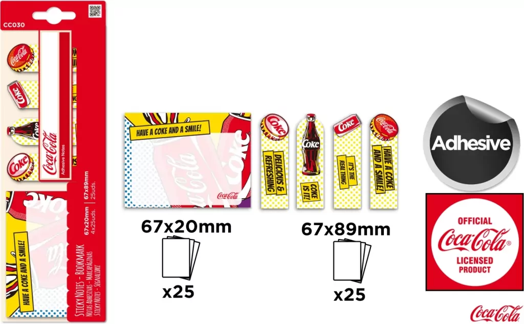 Naklejki indeksujące Coca-Cola - tantis.pl