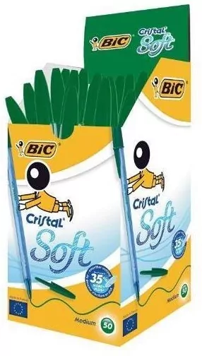 Długopis Cristal Soft zielony (50szt) - tantis.pl
