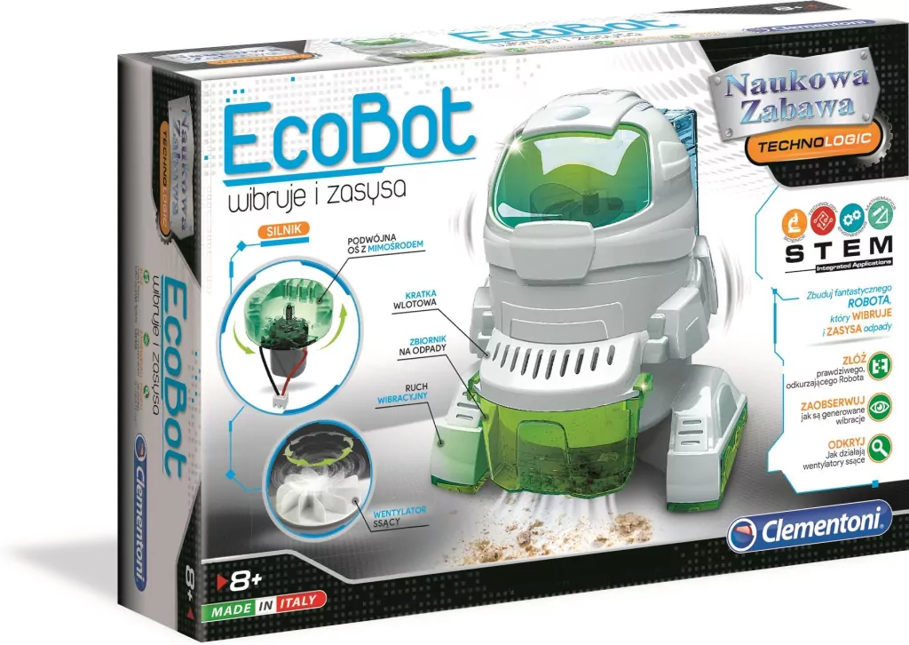 Ecobot. Wibruje i zasysa. Naukowa zabawa. 50061 - tantis.pl