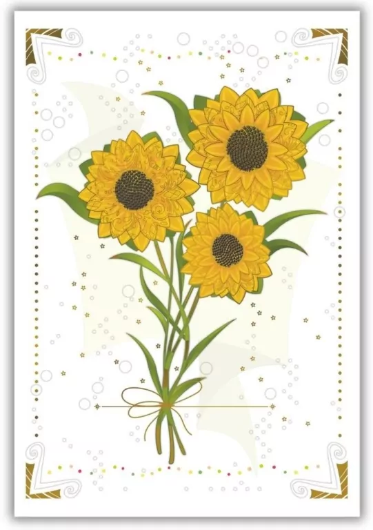 Karnet 12x18cm + koperta Słoneczniki - tantis.pl