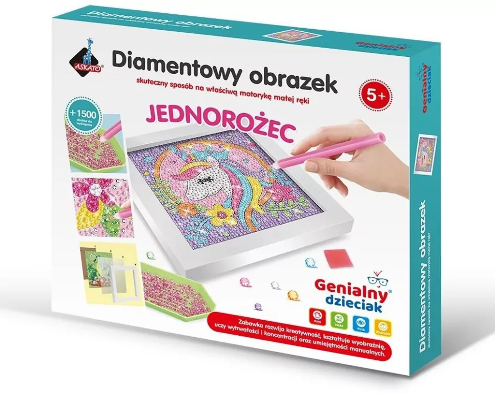 Haft diamentowy jednorożec - tantis.pl