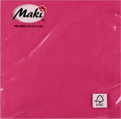 SERWETKA PAP 3W 330X330 FUKSJA 02500 PM OP