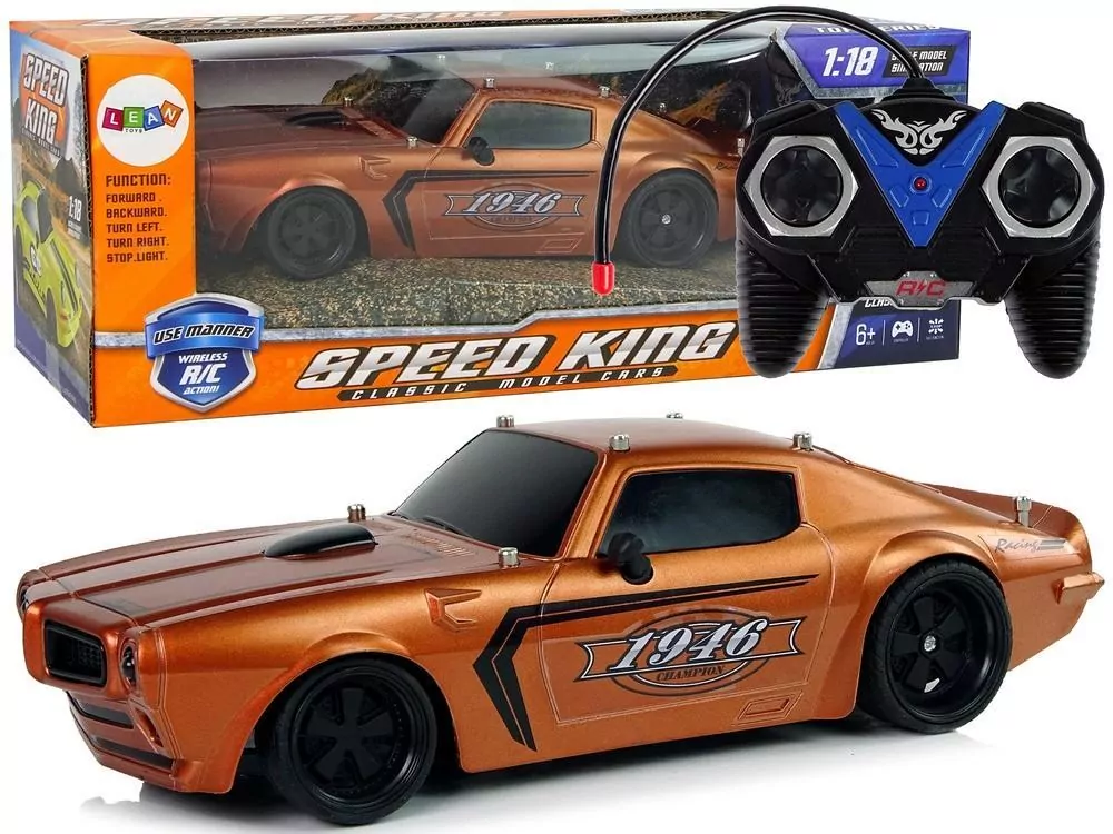 Auto Sportowe R/C 1:18 brązowe Champion - tantis.pl