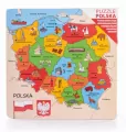 Mapa Polski. Drewniane puzzle - tantis.pl
