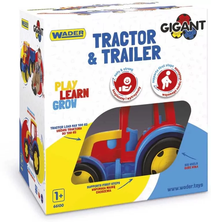 Gigant Traktor z Przyczepą - tantis.pl