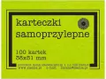 Karteczki samoprzylepne Fluo. Zielone - tantis.pl