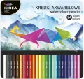 Kredki akwarelowe w pudełku 24 kolory KIDEA - tantis.pl