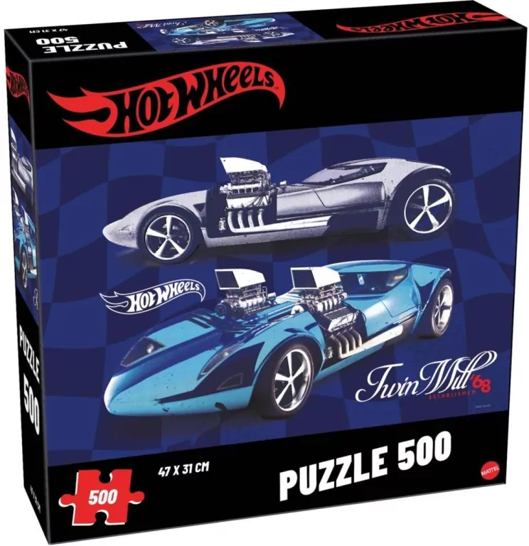 Puzzle 500 Hot Wheels Twin Mill - tantis.pl