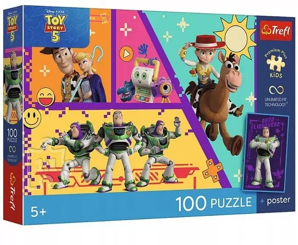 Puzzle 100 Toy Story 5 + plakat TREFL - tantis.pl