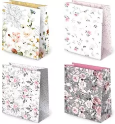 Torebki ozdobne T8-106 Kwiaty 10 sztuk