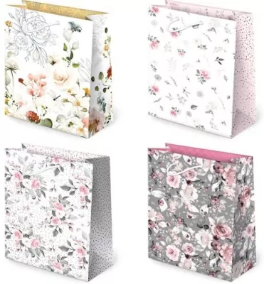 Torebki ozdobne T8-106 Kwiaty 10 sztuk