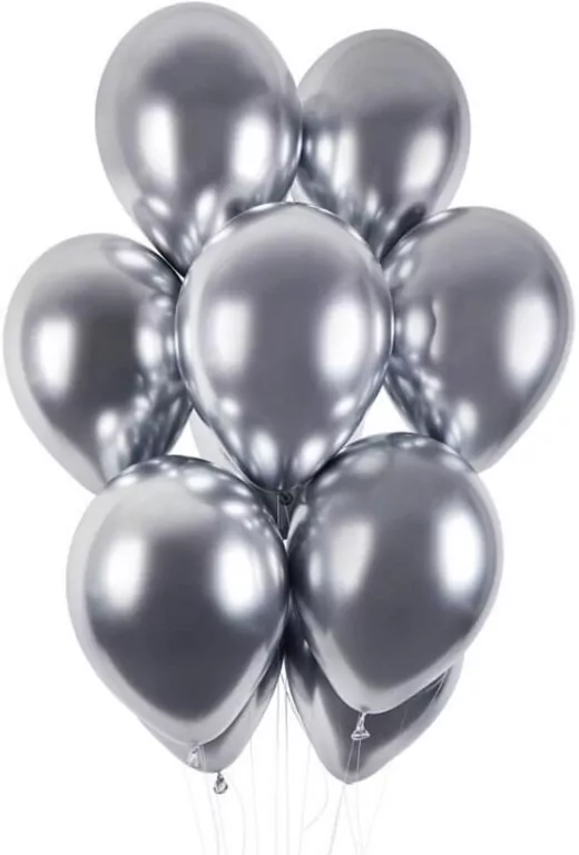 Balony chromowane srebrne 33cm - tantis.pl