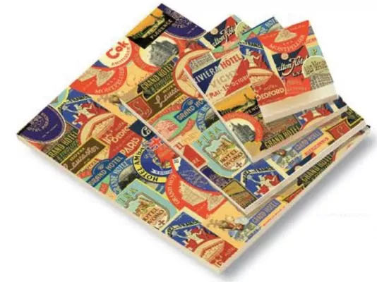 Notes ozdobny A5. Znaczki