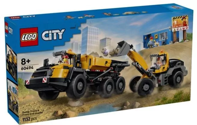 LEGO® Wywrotka i ładowarka czołowa 60494 - tantis.pl