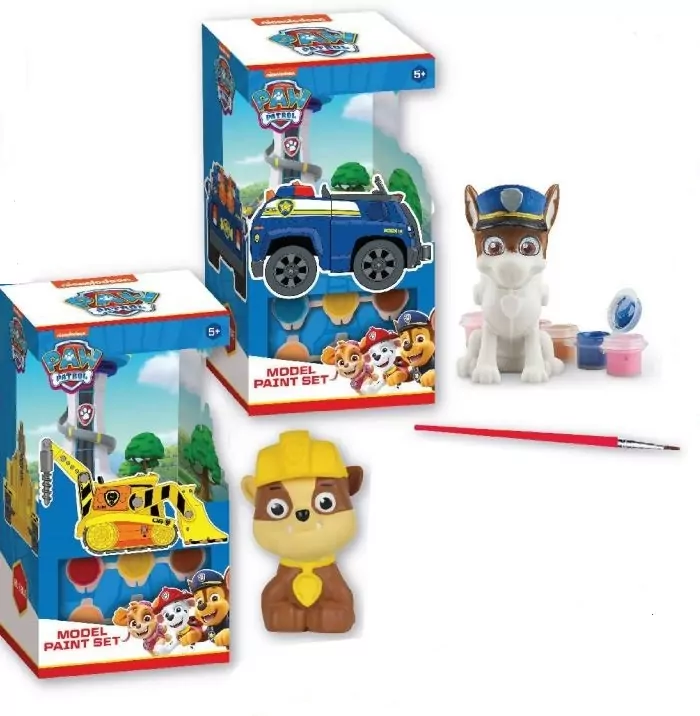 Figurki do malowania + farby Psi Patrol, mix - tantis.pl