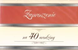 Zaproszenie Urodziny 40 ZT07