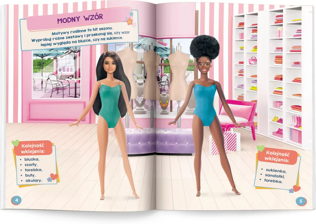 Barbie. Ubieranki naklejanki - tantis.pl