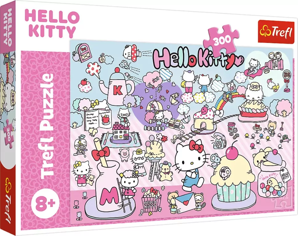 Puzzle 300 Poznaj świat Hello Kitty TREFL - tantis.pl