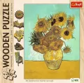 Trefl. Puzzle drewniane 200. Słoneczniki - tantis.pl