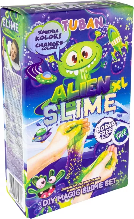 Tuban. Zestaw Diy Alien Xl Slime, magiczny slime obcy - tantis.pl