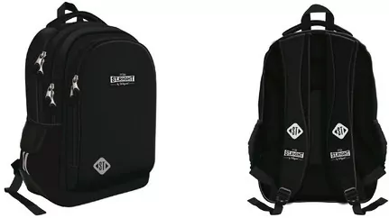 Plecak 3-komorowy Black Vintage - tantis.pl