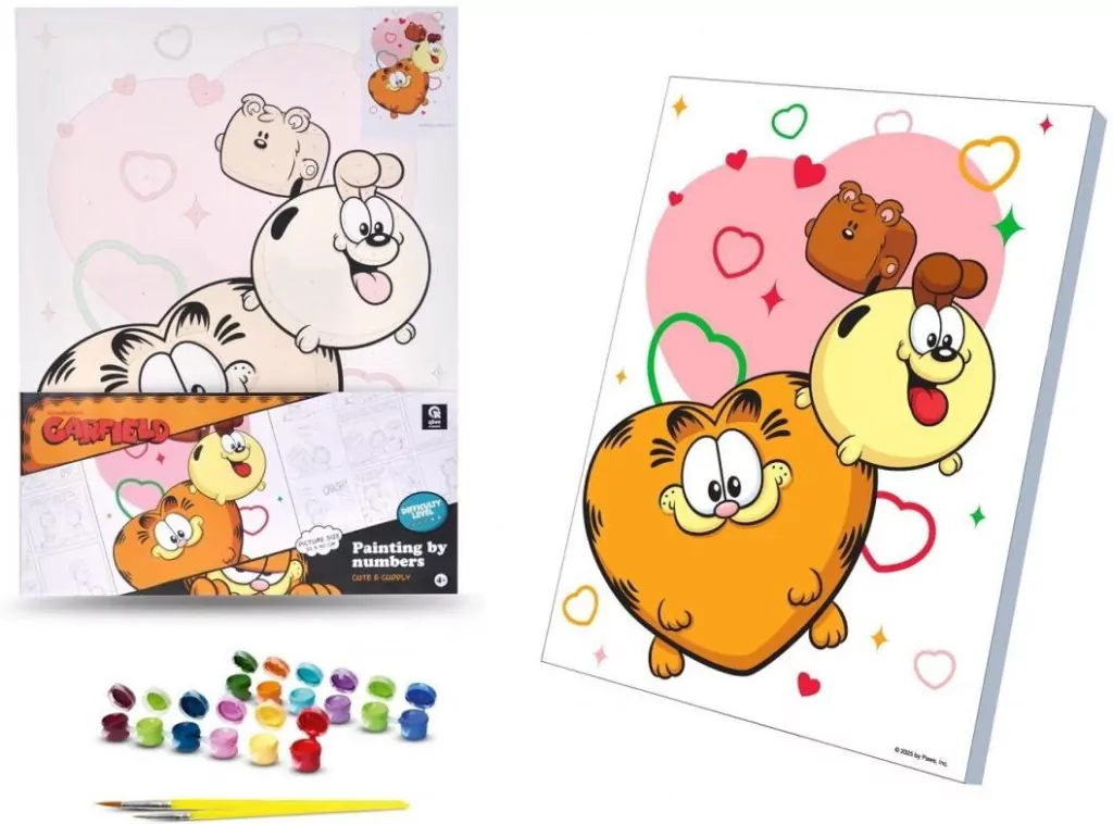 Malowanie po numerach 30x40cm Garfield - tantis.pl